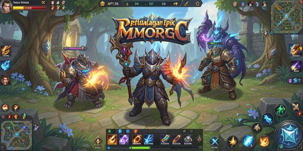 Tampilan gameplay menarik di dunia fantasi API36.