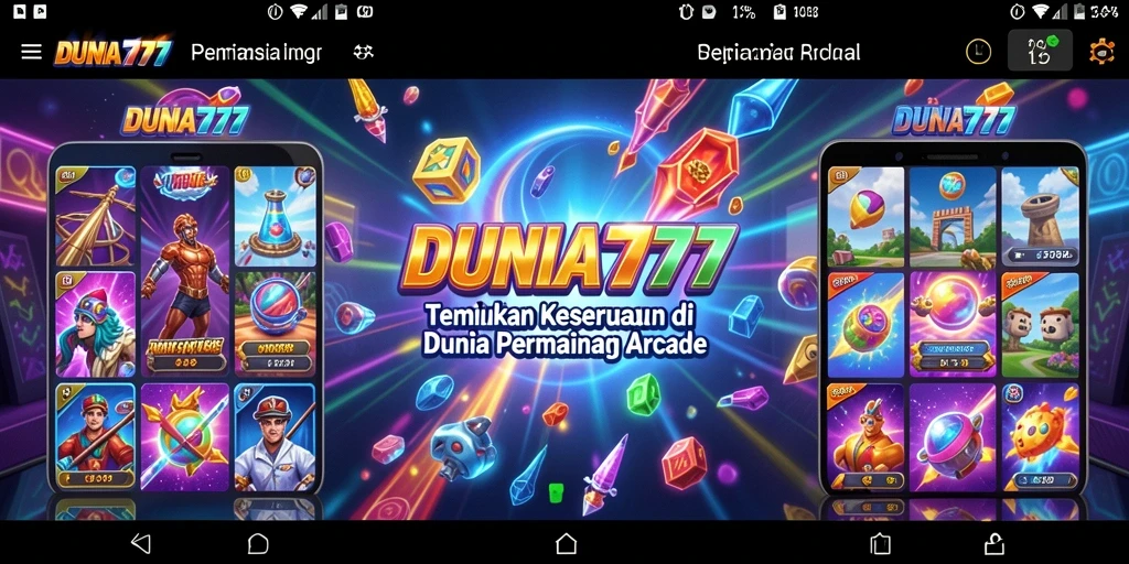 Screenshot gameplay DUNIA777 menampilkan aksi seru dalam permainan arcade.