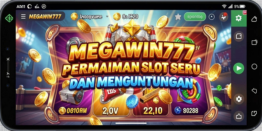 Tampilan gameplay menarik di MEGAWIN777 dengan mesin slot yang beragam.