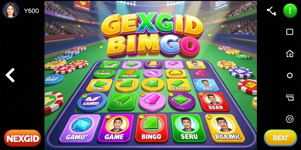 Gameplay seru NEXGID saat bermain Bingo dengan teman-teman.