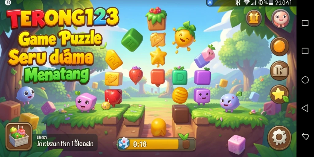Tampilan gameplay <strong>TERONG123</strong> yang penuh warna dan tantangan.