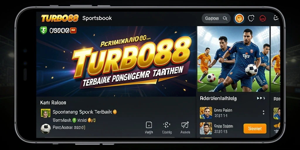 Screenshot dari gameplay <strong>TURBO88</strong> yang menunjukkan fitur Sportsbook.