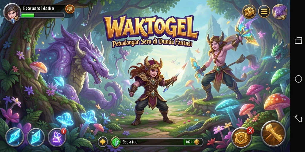 Tampilan gameplay seru di dunia petualangan WAKTOGEL.